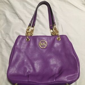 Purple MK Shoulder Bag